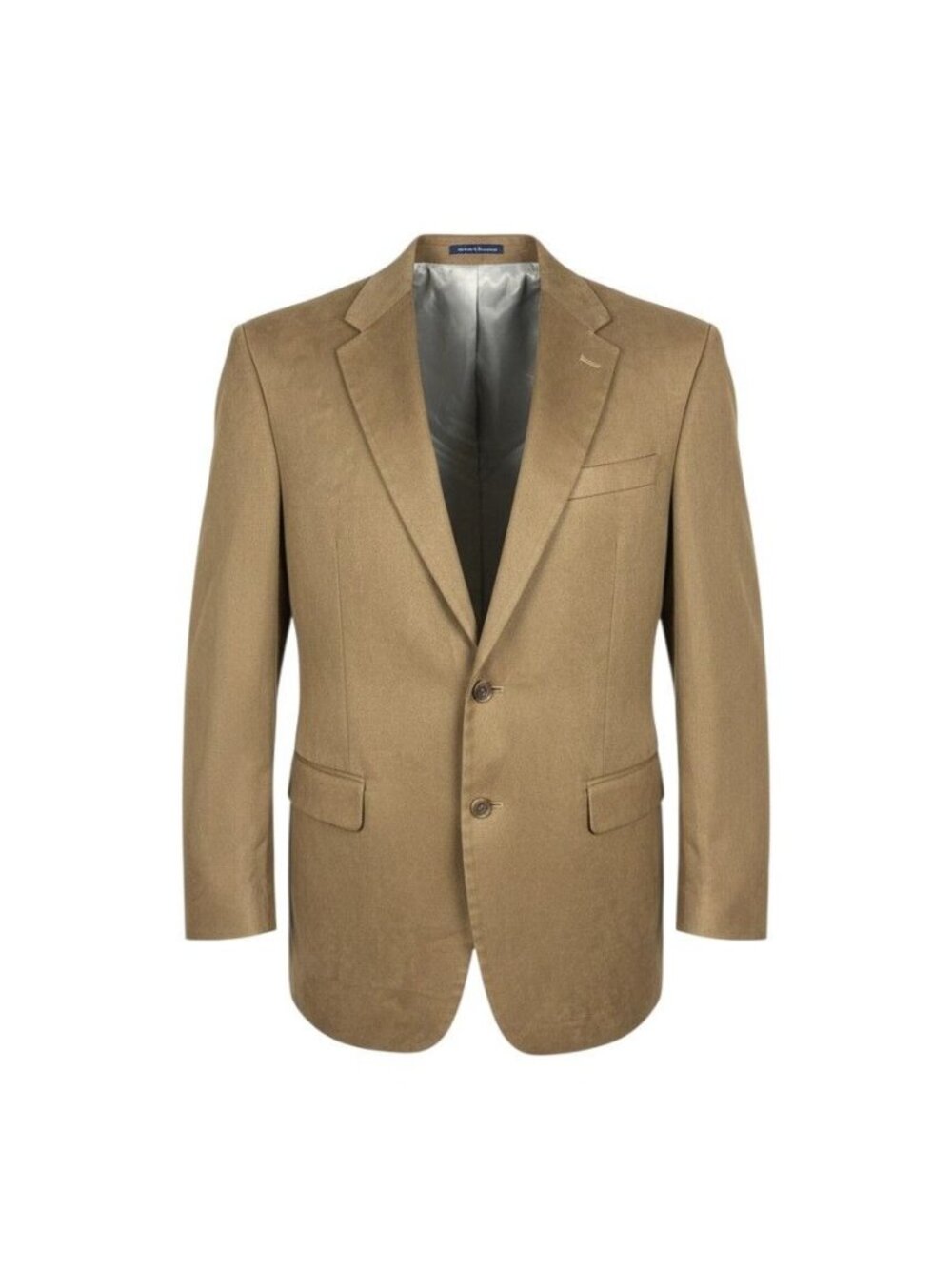 Chaps Ralph Lauren Mens Tan Blazer Jacket Size 44L Two-Button Notch Lapel
